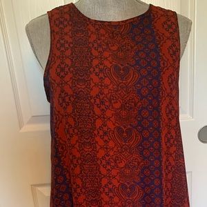 Maroon & Navy Short Dress